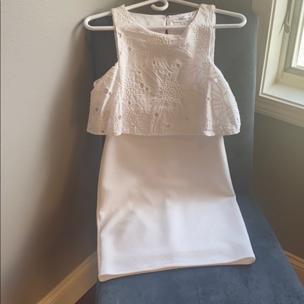 BCBG white dress